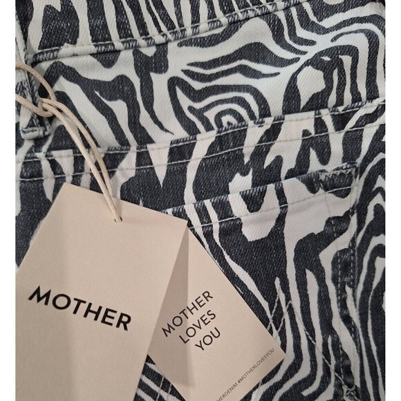 NWT Mother Hoofin It Rascal Fray Hem High Waist Ankle Skinny Jeans/Size 25 - Picture 6 of 6